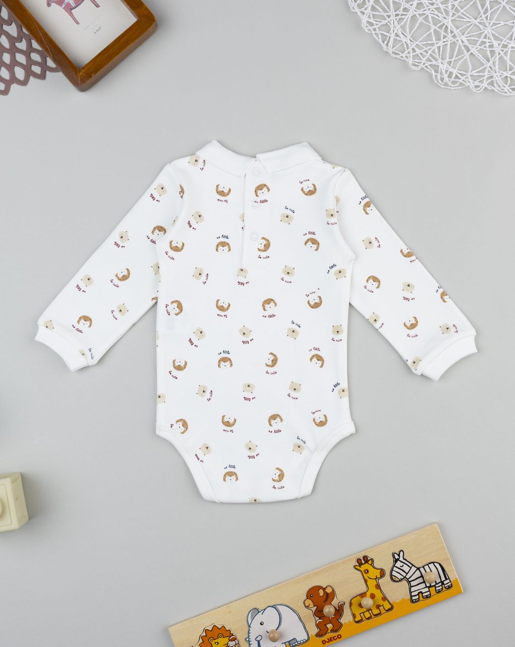 βρεφικό κορμάκι λευκό savana για αγόρι - Prénatal