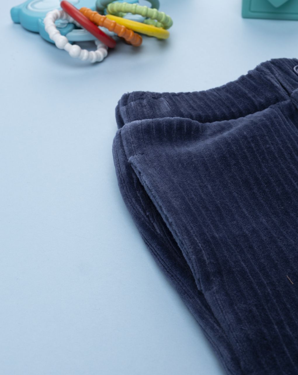 βρεφικό παντελόνι βελουτέ μπλε για αγόρι - Prénatal