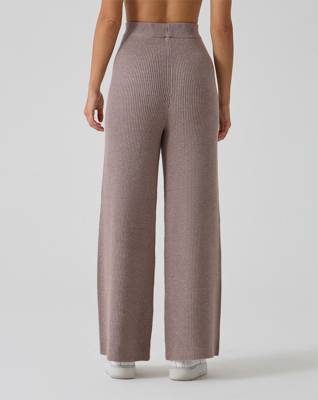 γυναικείο πλεκτό παντελόνι εγκυμοσύνης καφέ - Prénatal