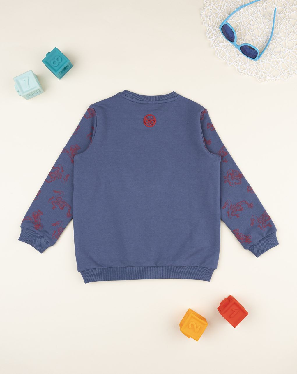 παιδική μπλούζα φούτερ μπλε spiderman για αγόρι - Prénatal