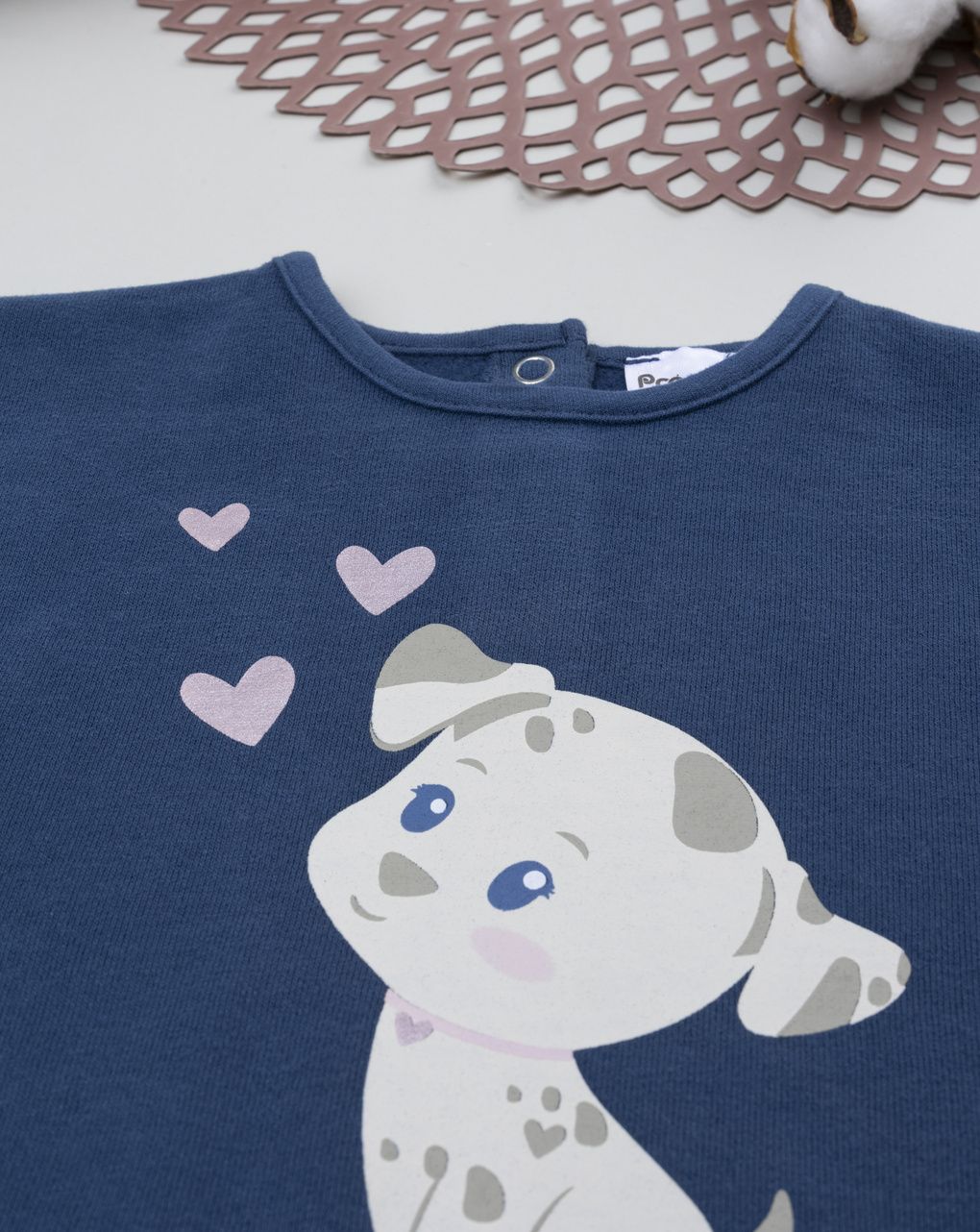 βρεφικό σετ μπλούζα φούτερ και κολάν dog για κορίτσι - Prénatal