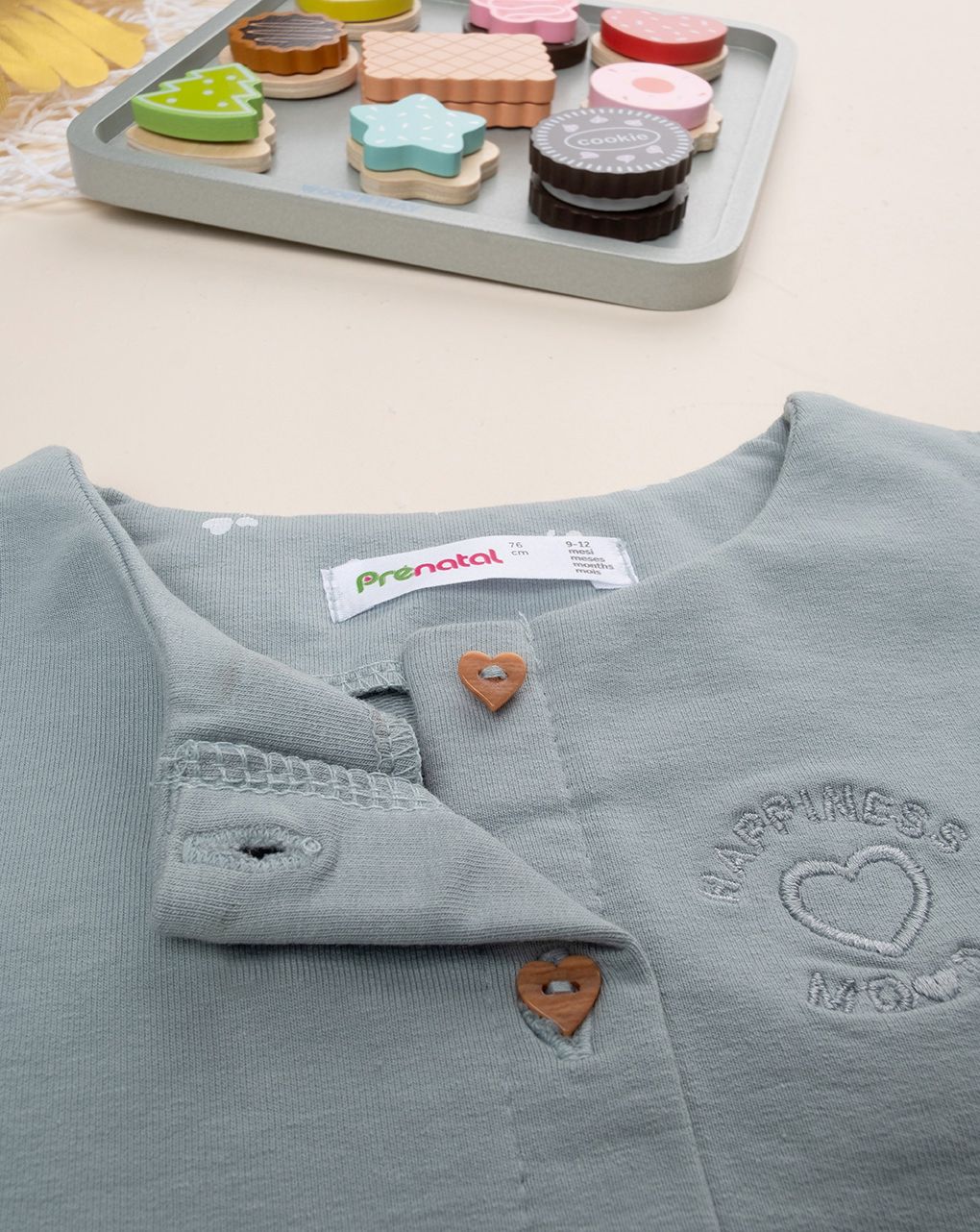 βρεφική ζακέτα πράσινη happiness mood για κορίτσι - Prénatal