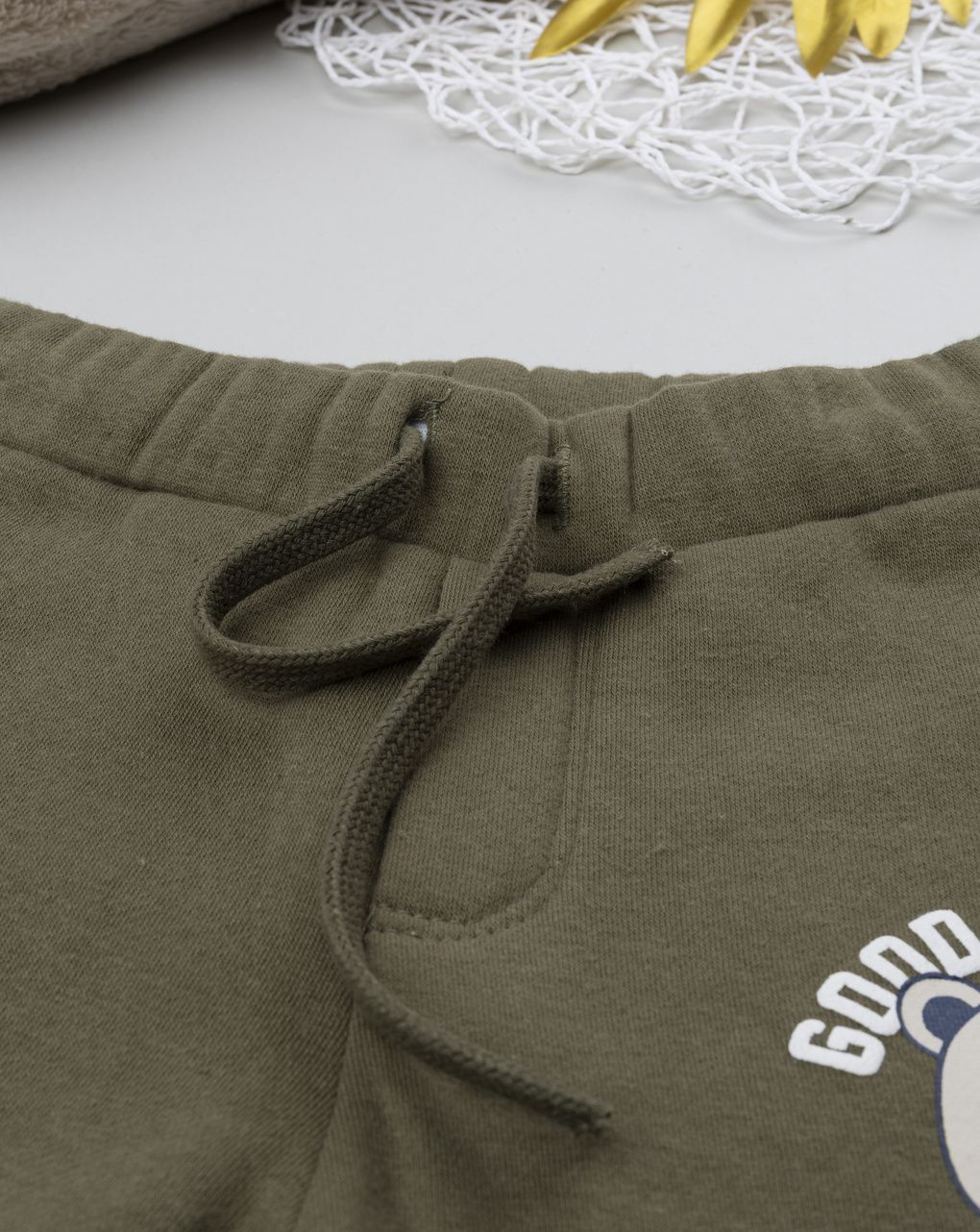 βρεφικό παντελόνι φόρμας χακί good player για αγόρι - Prénatal