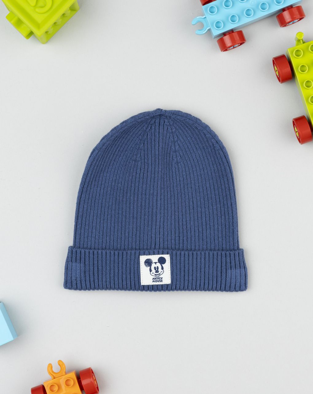 βρεφικό σκουφάκι μπλε mickey για αγόρι