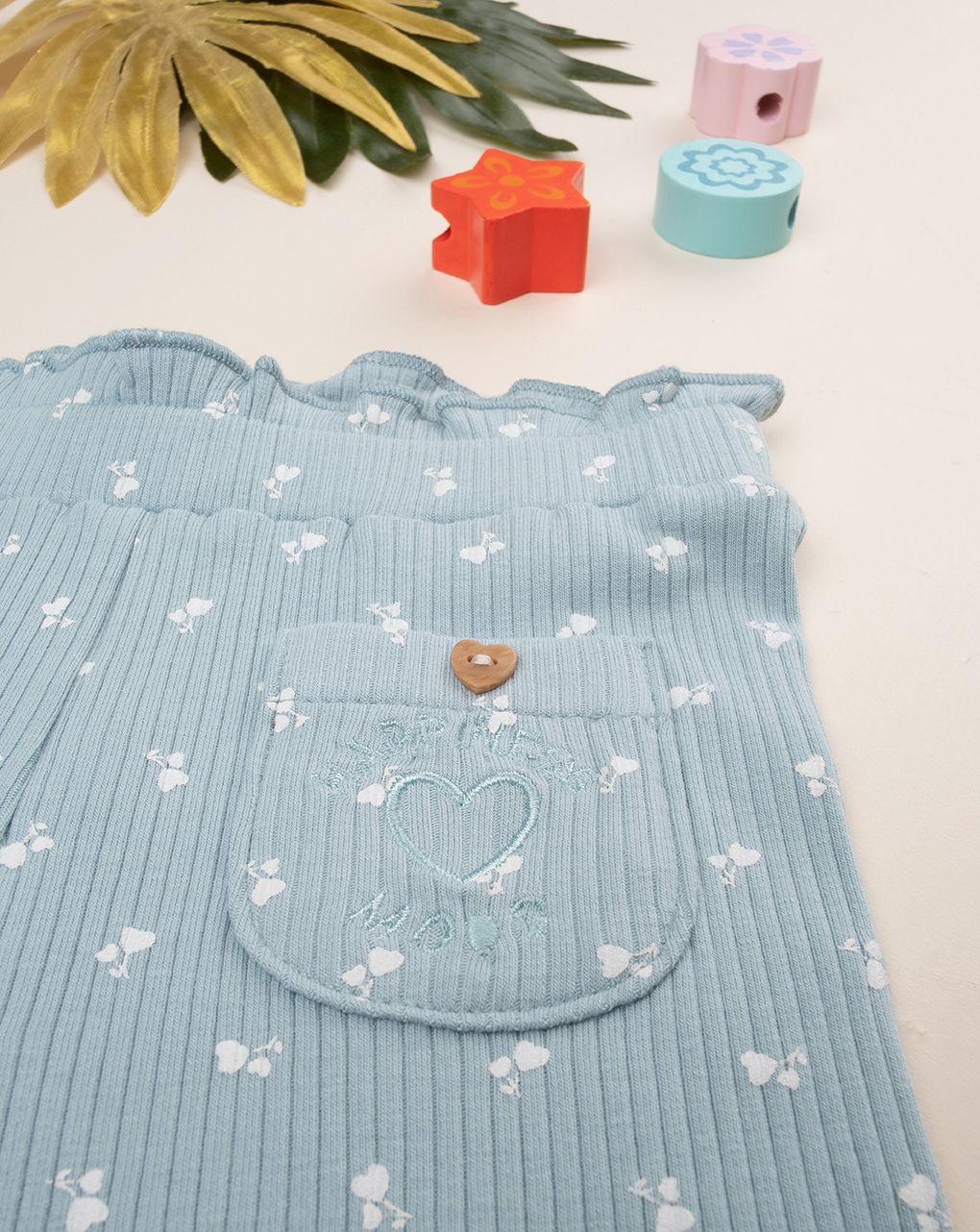 βρεφικό κολάν βεραμάν ριμπ φλοράλ για κορίτσι - Prénatal