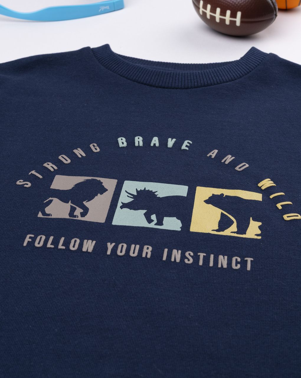 παιδική μπλούζα φούτερ μπλε brave για αγόρι - Prénatal