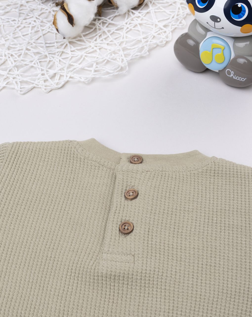 βρεφική μπλούζα μπεζ με αρκουδάκι για αγόρι - Prénatal