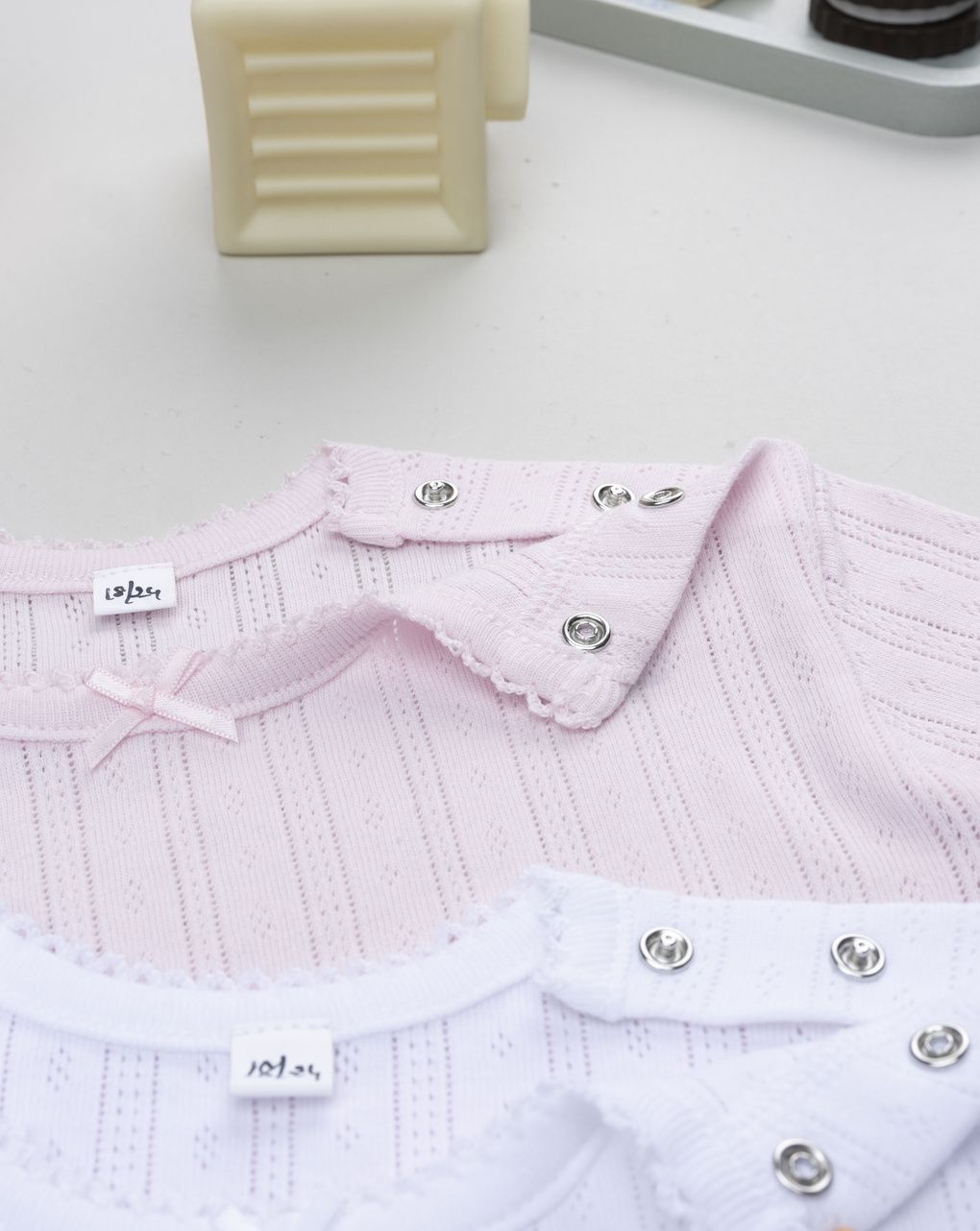 βρεφικά κορμάκια πακέτο x2 ριμπ για κορίτσι - Prénatal