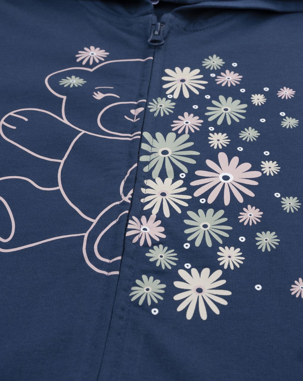 παιδική ζακέτα φούτερ μπλε με αρκουδάκι για κορίτσι - Prénatal