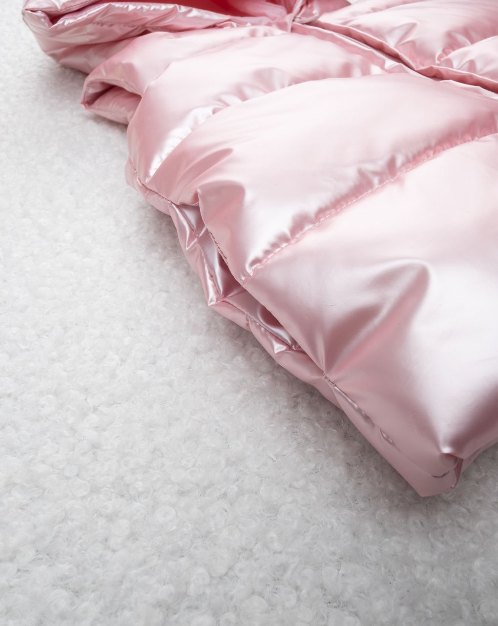 βρεφικό αμάνικο μπουφάν puffer ροζ metallic για κορίτσι - Prénatal