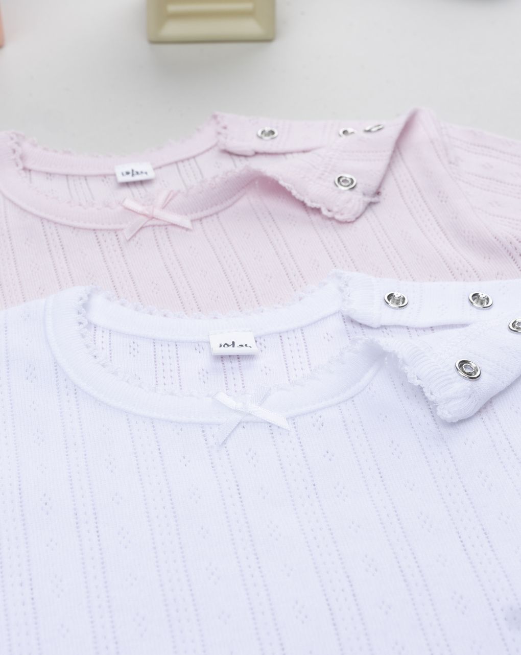 βρεφικά κορμάκια πακέτο x2 ριμπ για κορίτσι - Prénatal