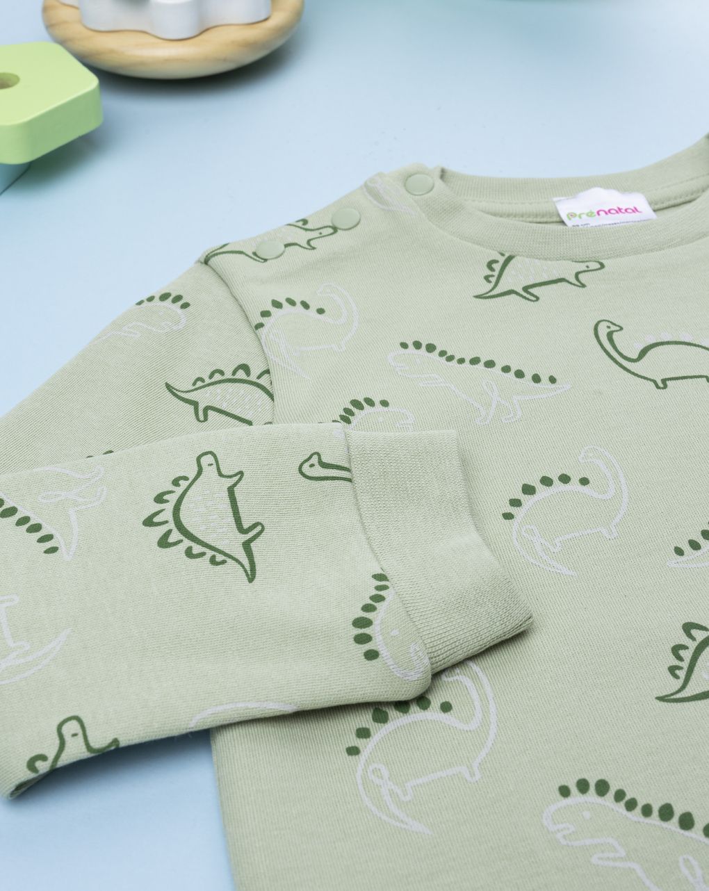 βρεφική πιτζάμα πράσινη dinos για αγόρι - Prénatal
