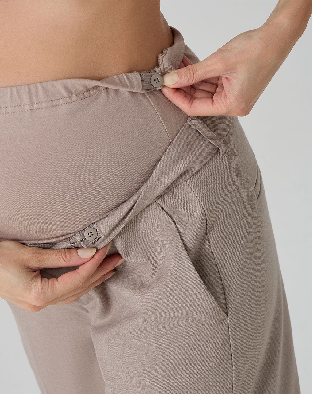 γυναικείο παντελόνι εγκυμοσύνης wide leg μπεζ - Prénatal