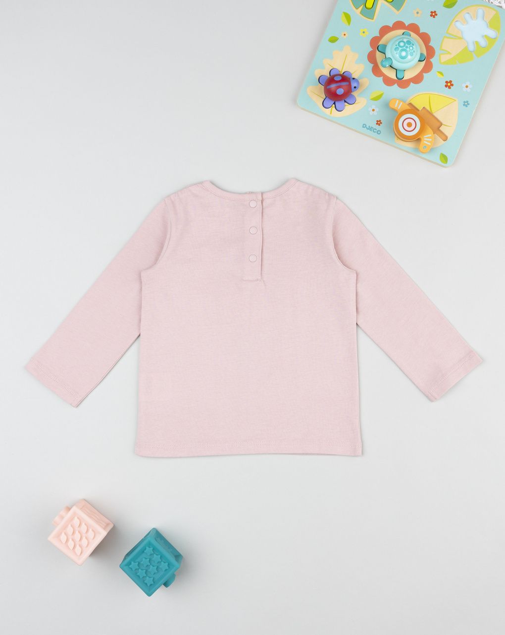 βρεφική μπλούζα ροζ lady rabbit για κορίτσι - Prénatal