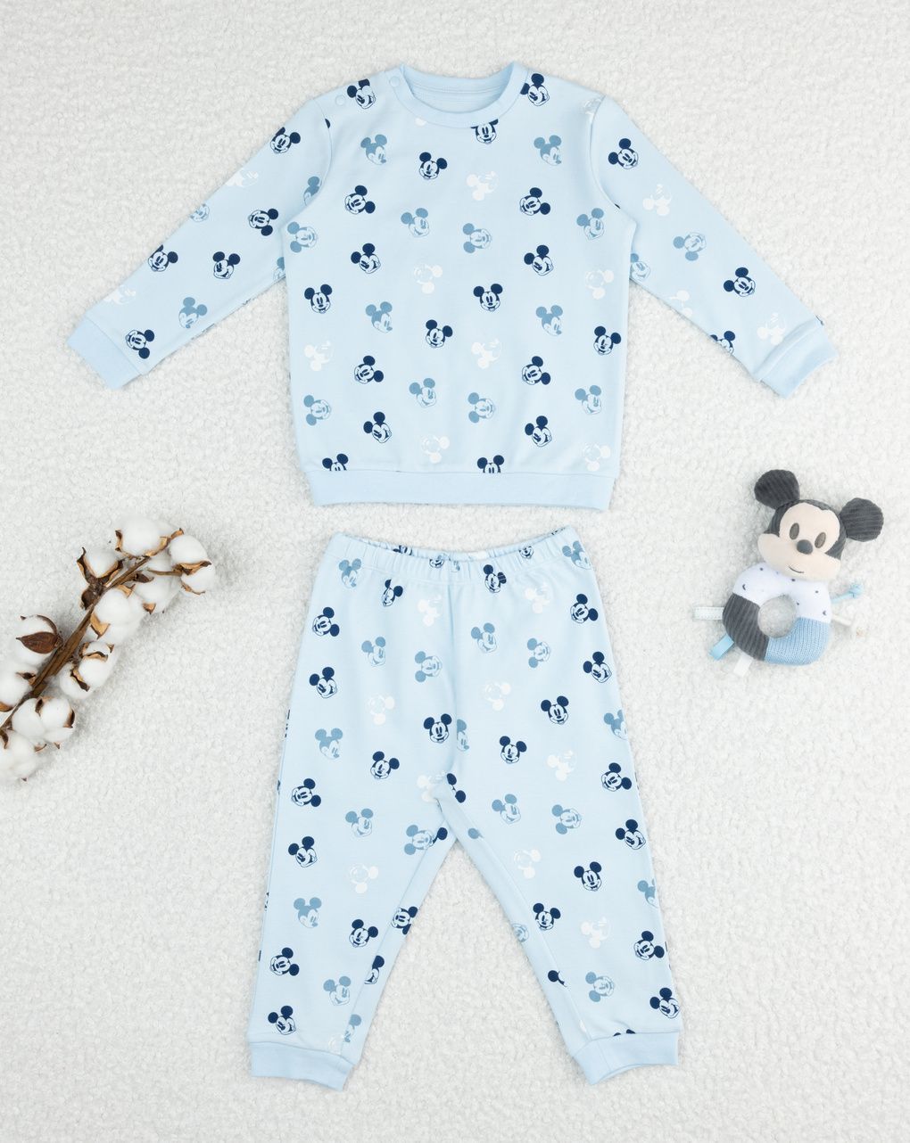 βρεφική πιτζάμα γαλάζια mickey για αγόρι - Prénatal
