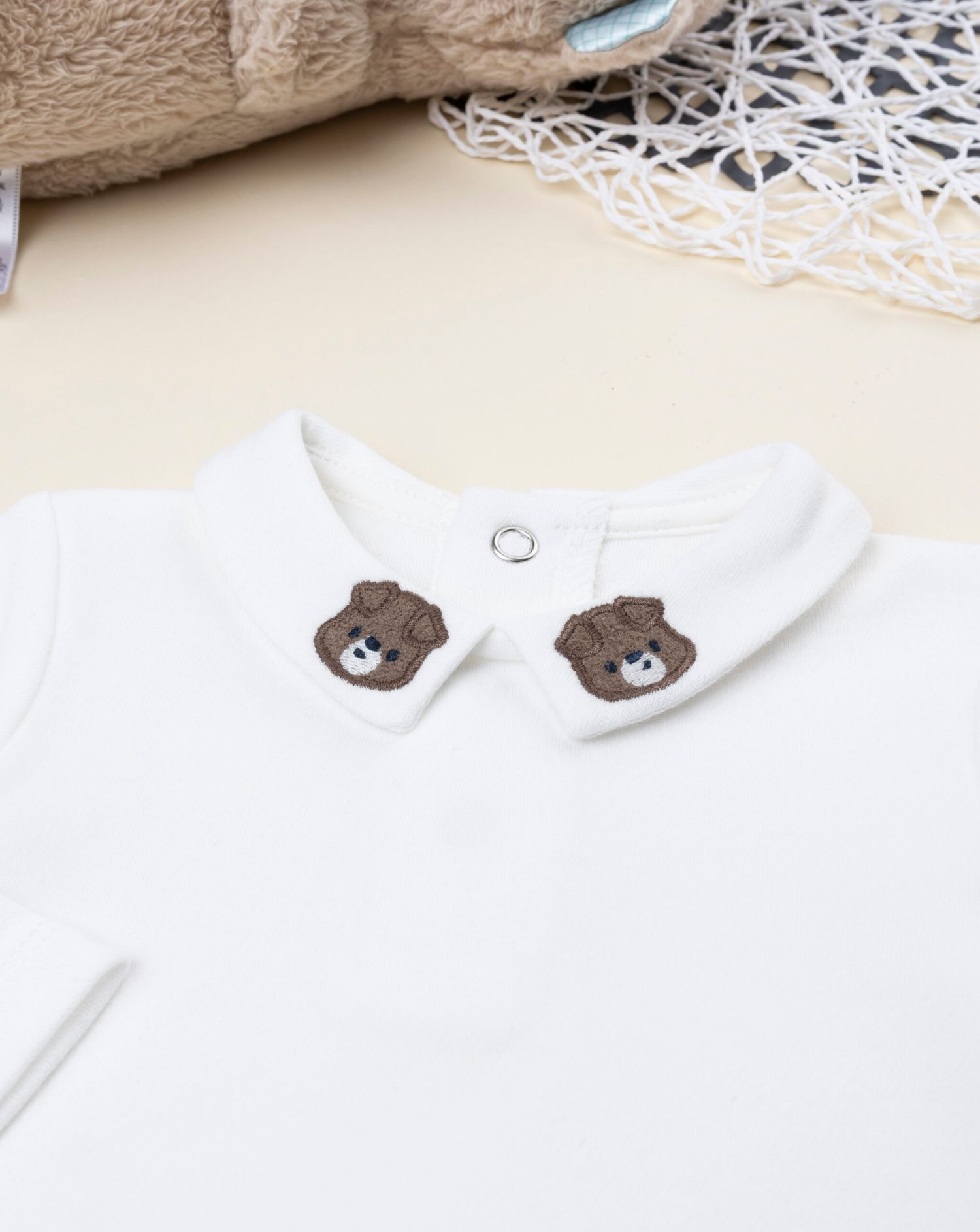 βρεφικό κορμάκι λευκό cute puppies για αγόρι - Prénatal