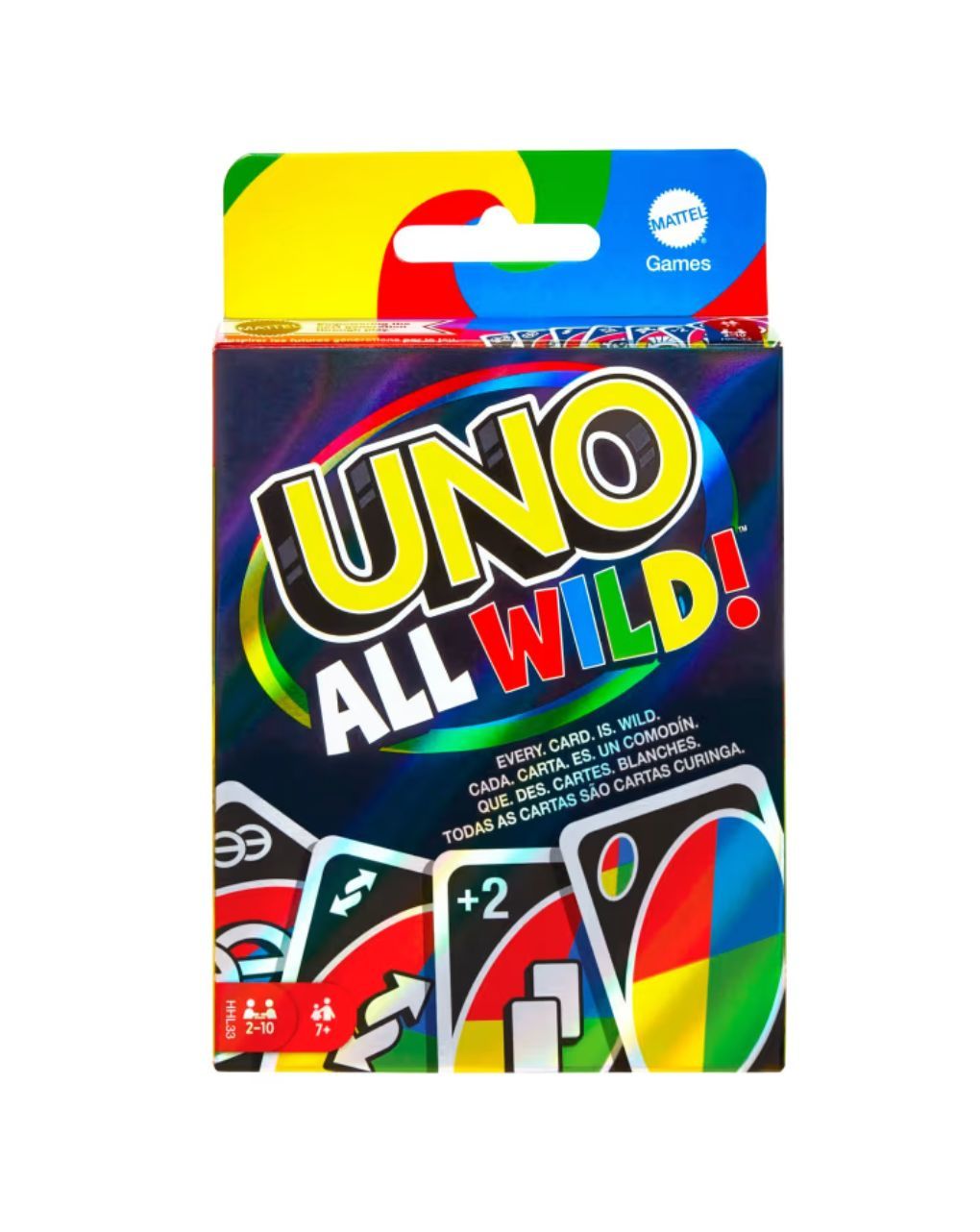 Mattel games επιτραπέζιο uno all wild hhl35
