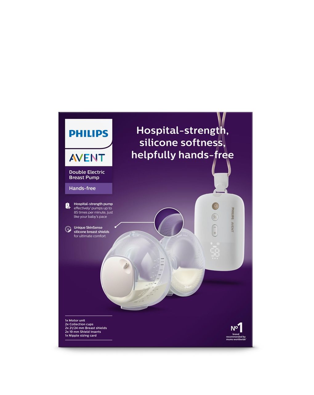 Philips avent hands-free διπλό ηλεκτρικό θήλαστρο scf532/11 - Philips Avent