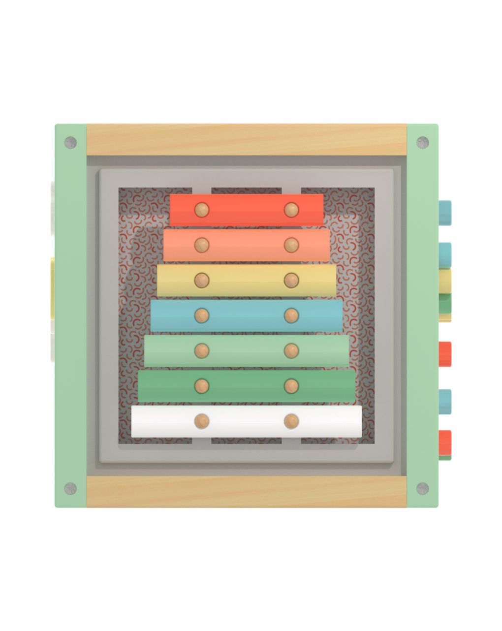 Wood ’n play maxi ξύλινος κύβος δραστηριοτήτων 18m+ - Wood'N Play