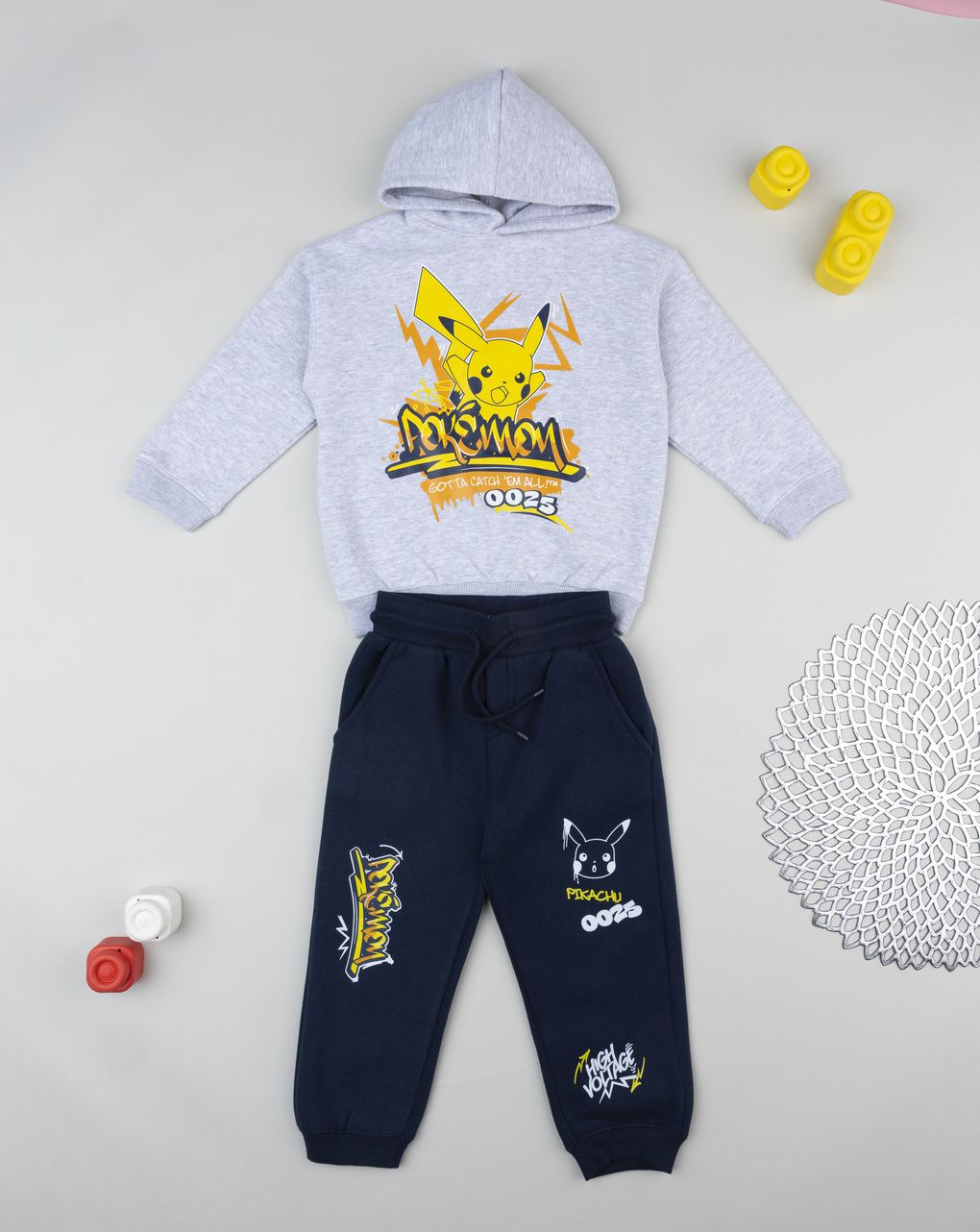 παιδικό σετ φούτερ και φόρμα pokémon για αγόρι
