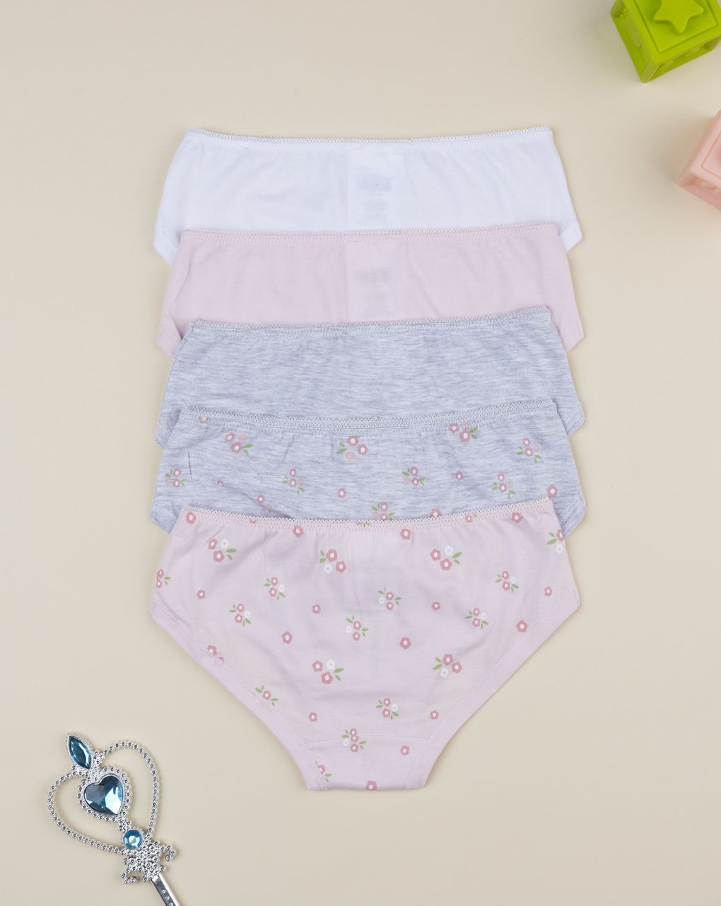 παιδικά σλιπ πακέτο x5 lovely για κορίτσι - Prénatal