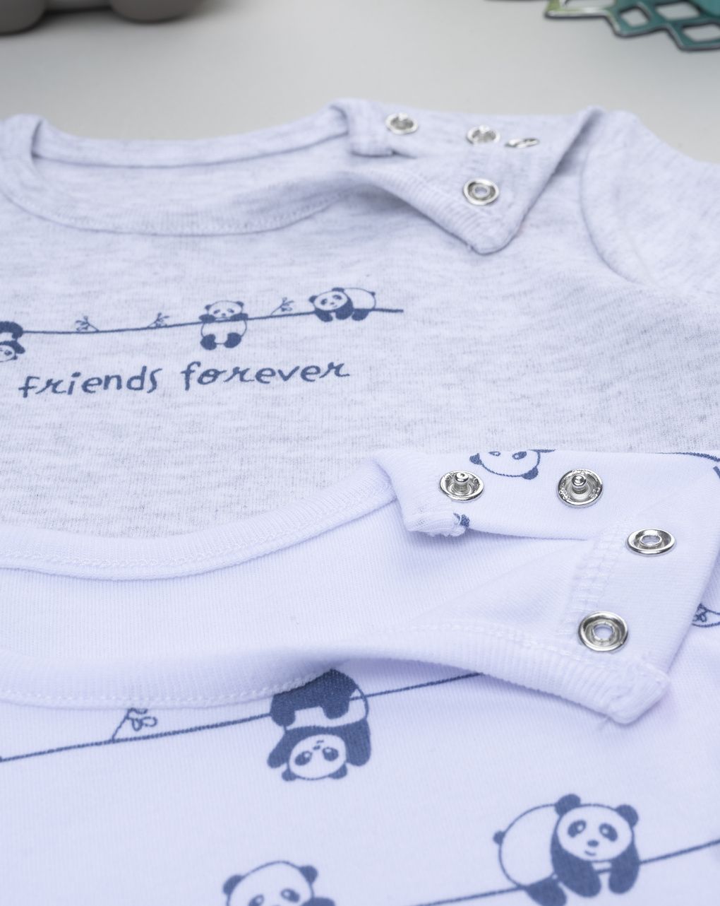 βρεφικά κορμάκια πακέτο x2 με πάντα για αγόρι - Prénatal