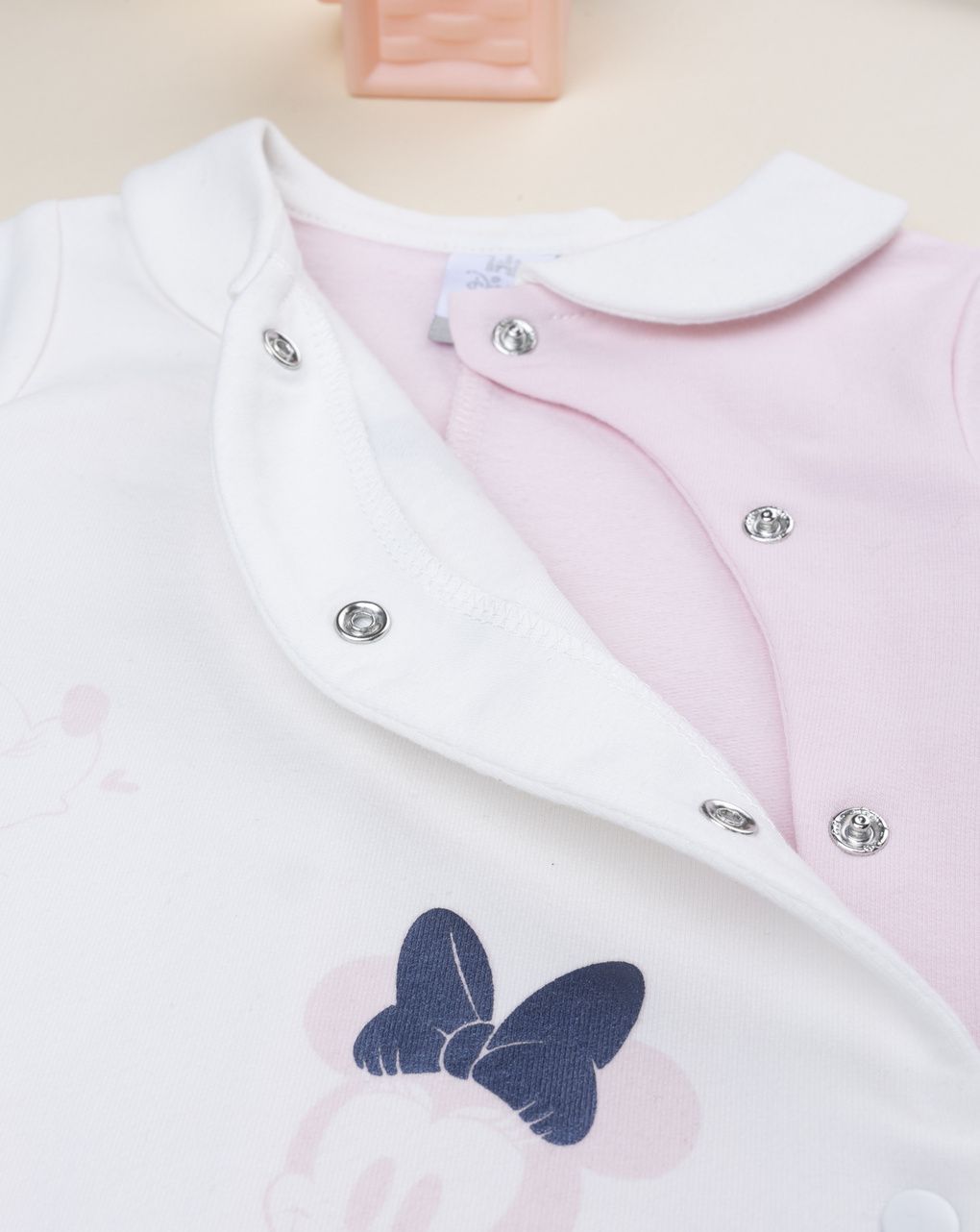 βρεφικό φορμάκι λευκό/ροζ minnie για κορίτσι - Prénatal