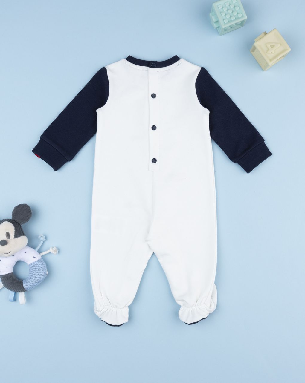 βρεφικό φορμάκι λευκό mickey για αγόρι - Prénatal