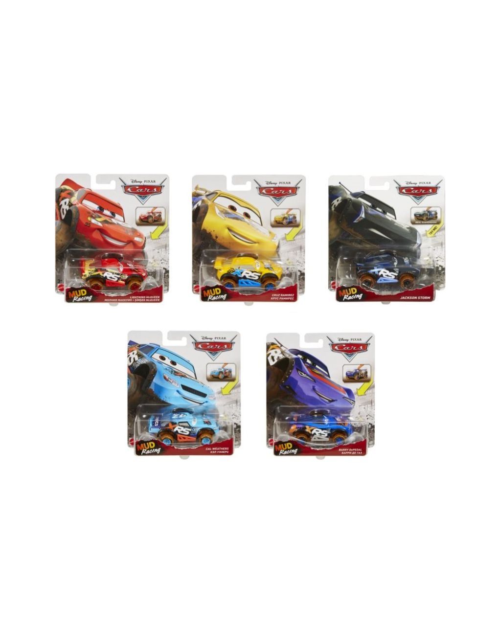 Mattel cars αυτοκινητάκια xrs mud racing cal weathers gbj35 (διάφορα σχέδια) - Mattel
