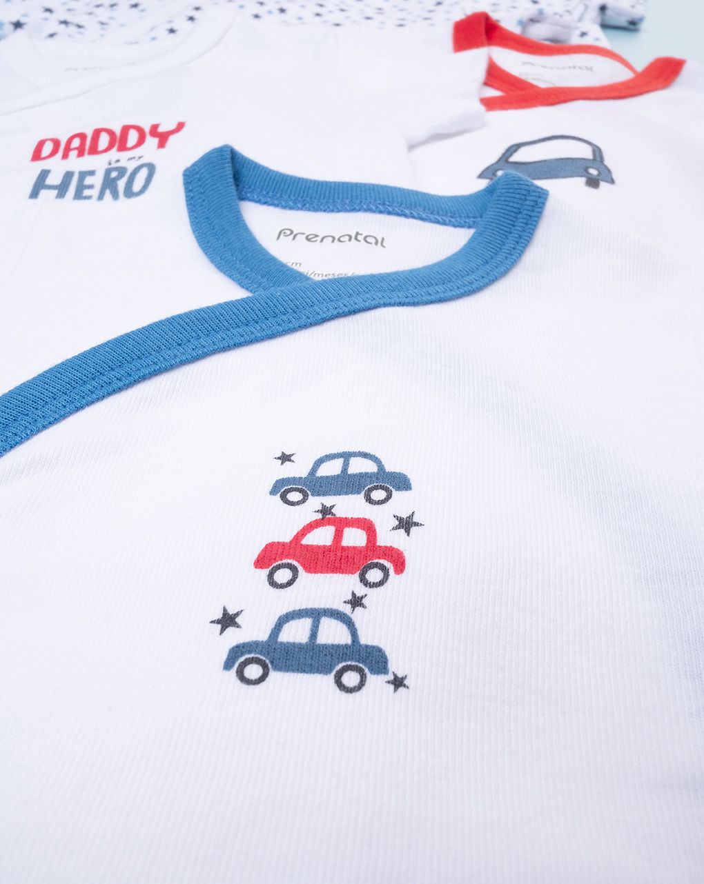 βρεφικά κορμάκια πακέτο x5 με αυτοκίνητα για αγόρι - Prénatal