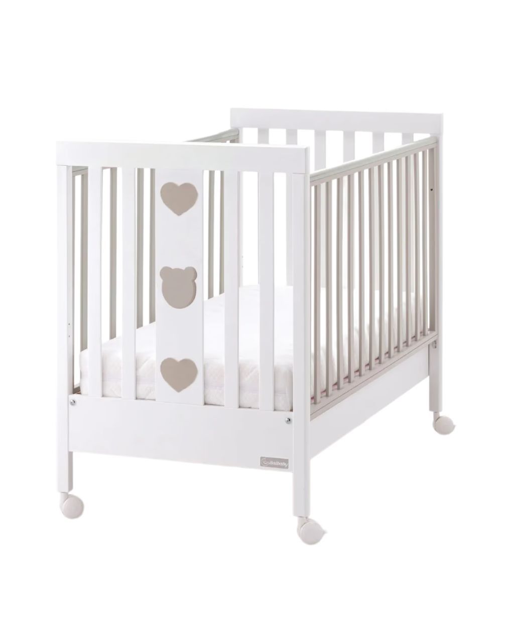 Italbaby παιδικό κρεβάτι με σπριντίνες & συρτάρι bear tortora - italbaby