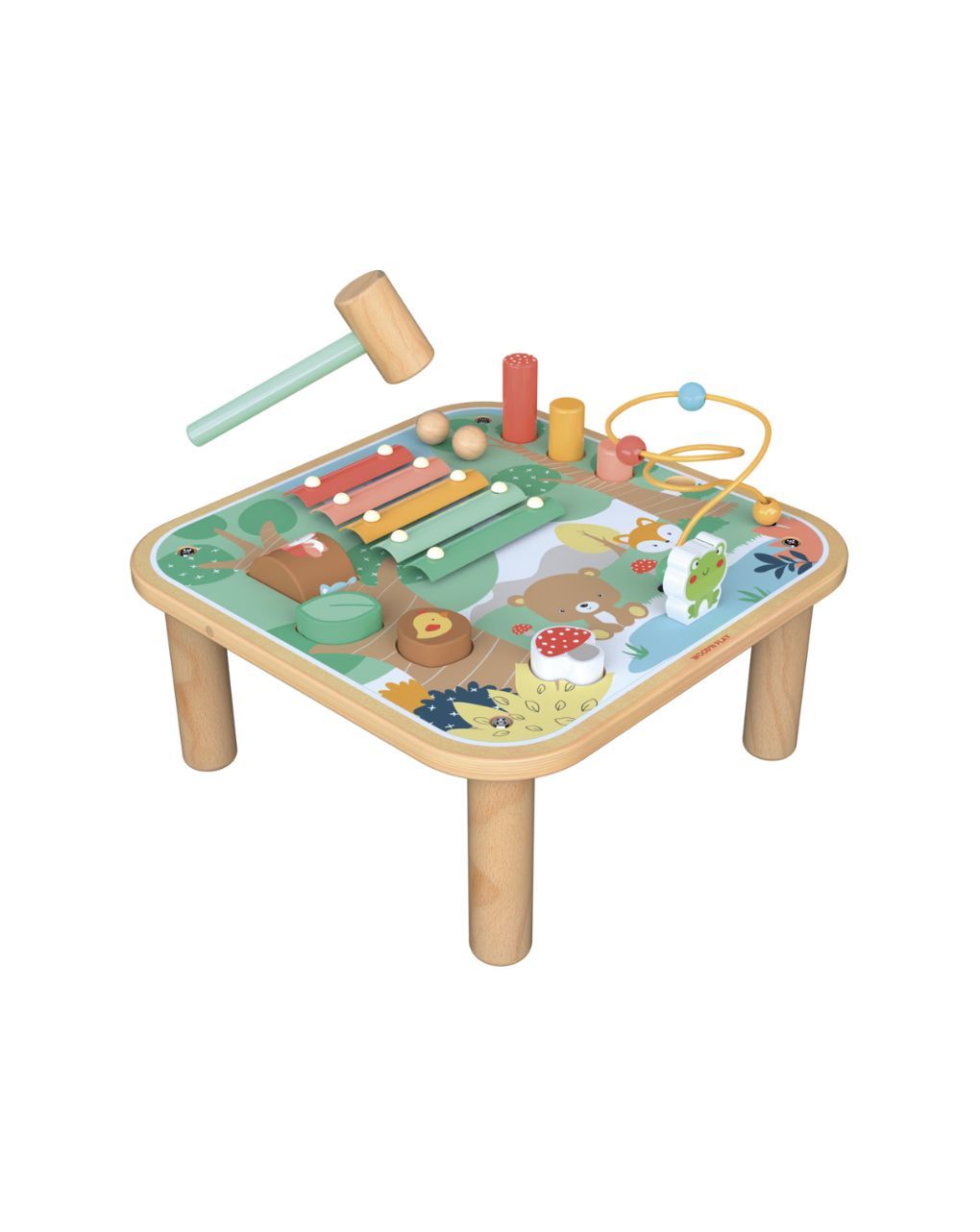 Wood ’n play ξύλινο τραπεζάκι δραστηριοτήτων “δάσος” - 