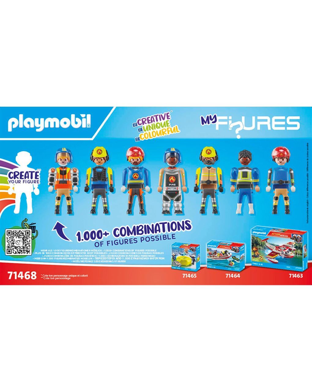 Playmobil action heroes my figures επιχείρηση πυροσβεστικής 71468 - Playmobil