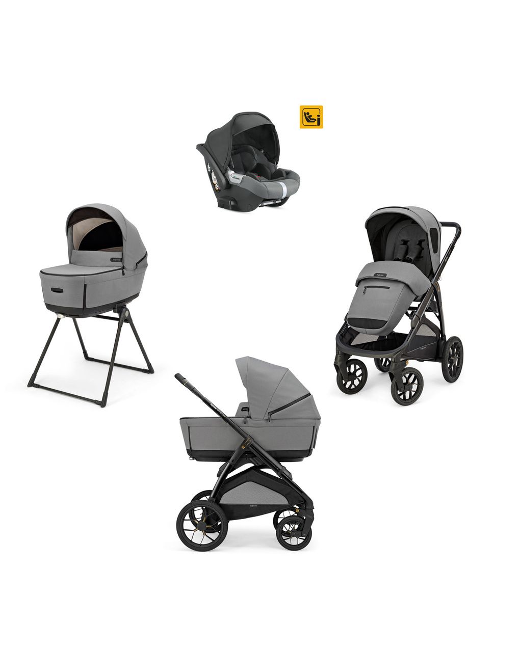 Inglesina σύστημα μεταφοράς quattro aptica xt darwin με σκελετό nero canyon grey