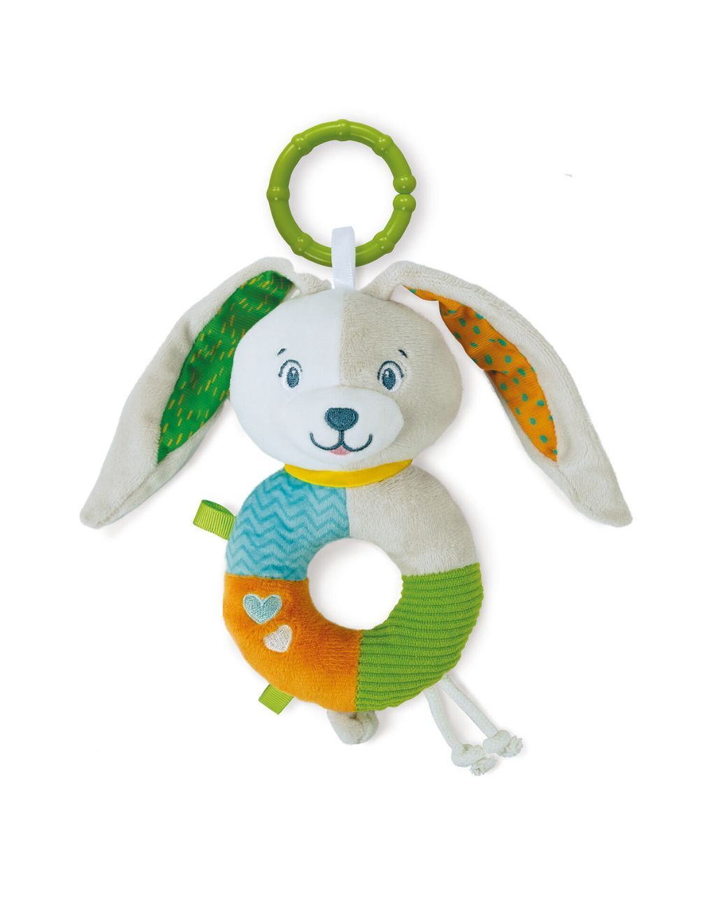 Baby clementoni for you βρεφική κουδουνίστρα μαλακό λαγουδάκι 0m+ 1000-17787 - BABY CLEMENTONI
