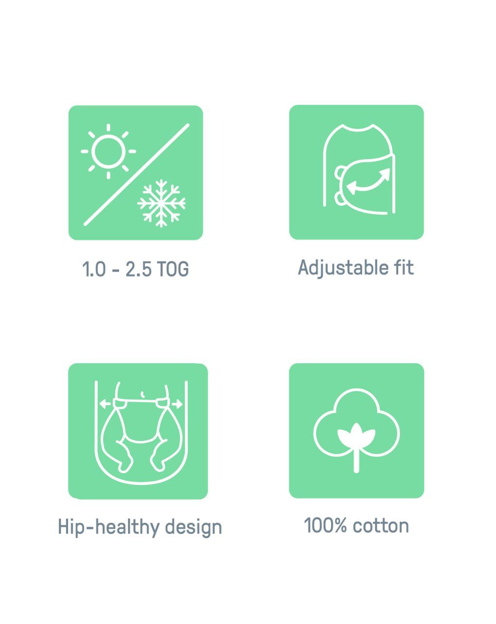 Swaddleme™ by ingenuity™  πάνα αγκαλιάς all season swaddle tiny tiles 1.0 & 2.5 tog 0-3m 17044 - Swaddleme