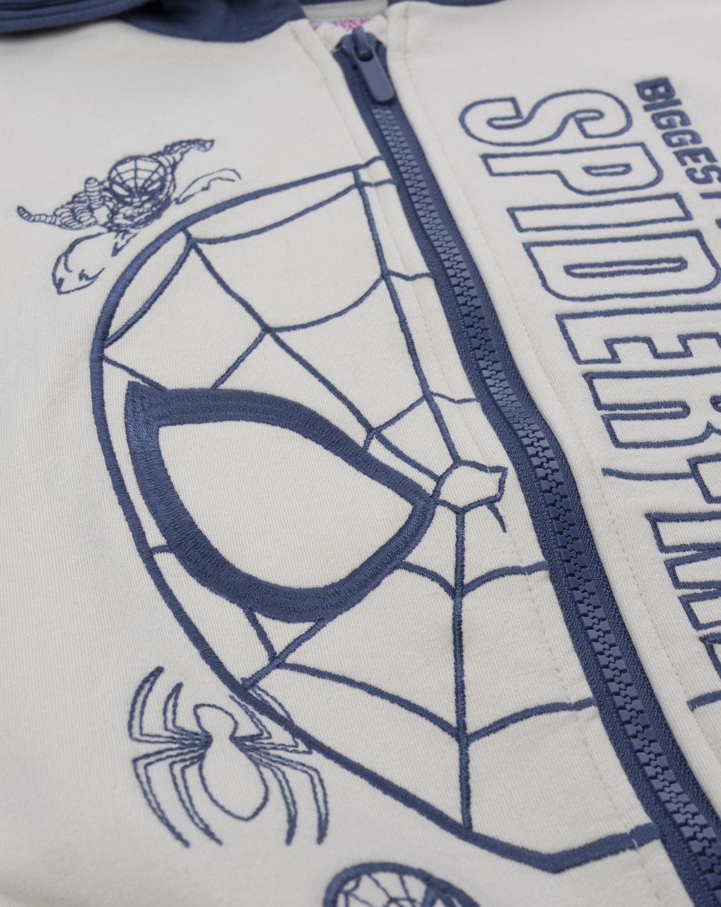 παιδική ζακέτα φούτερ μπεζ spiderman για αγόρι - Prénatal