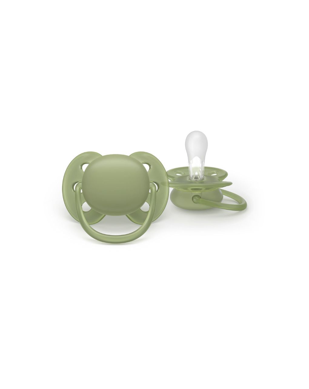 Philips avent ultra soft πιπίλες σιλικόνη 2τμχ 18 μηνών+ χακί/πορτοκαλί scf093/05 - Philips Avent