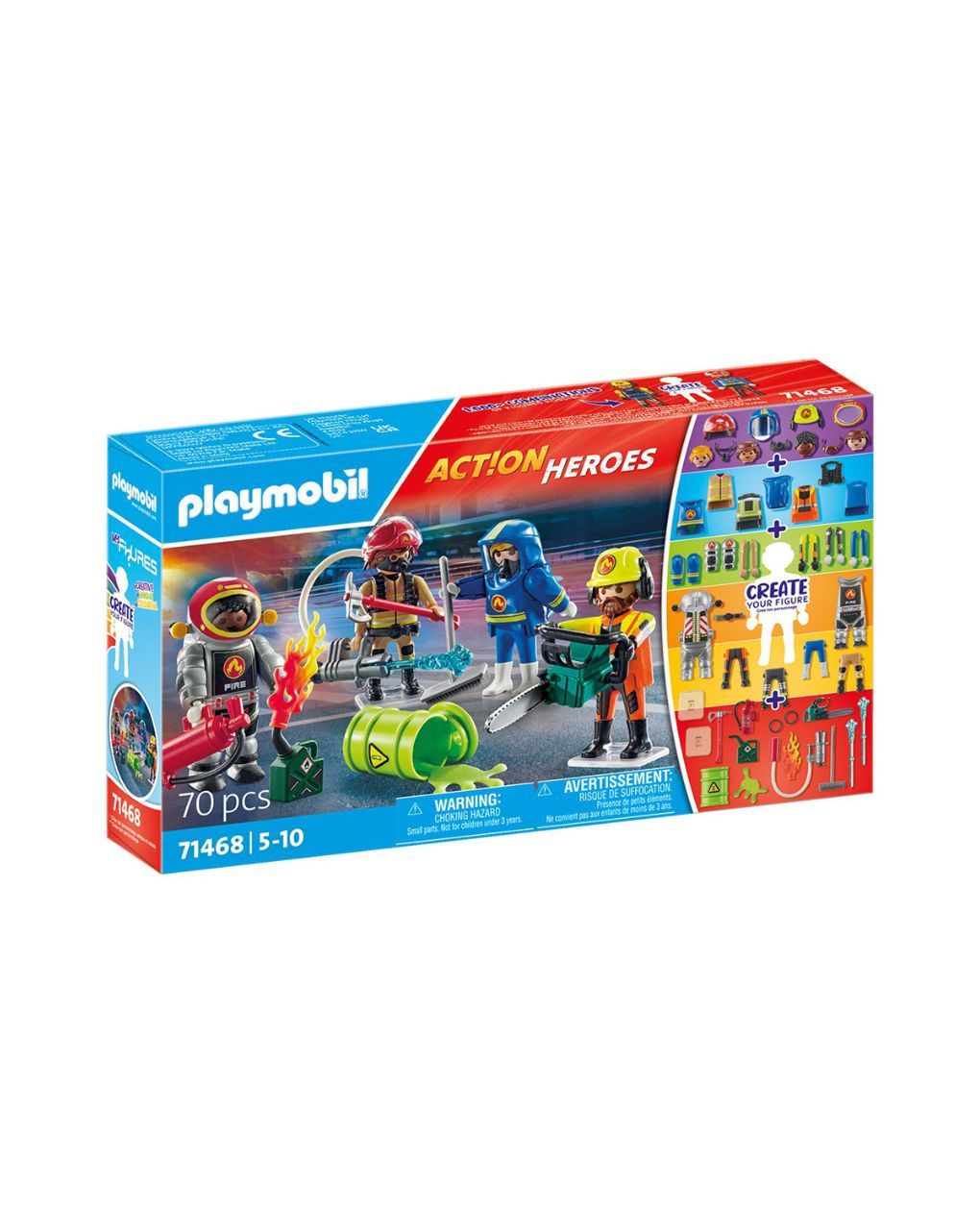Playmobil action heroes my figures επιχείρηση πυροσβεστικής 71468 - Playmobil