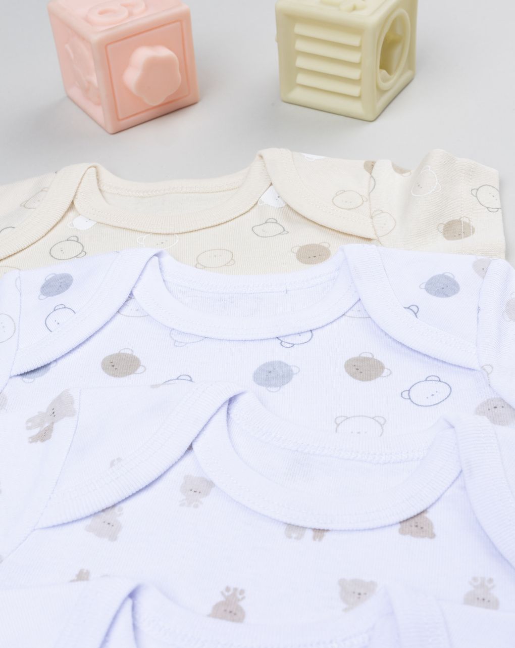 βρεφικά κορμάκια πακέτο x5 teddy για αγόρι - Prénatal