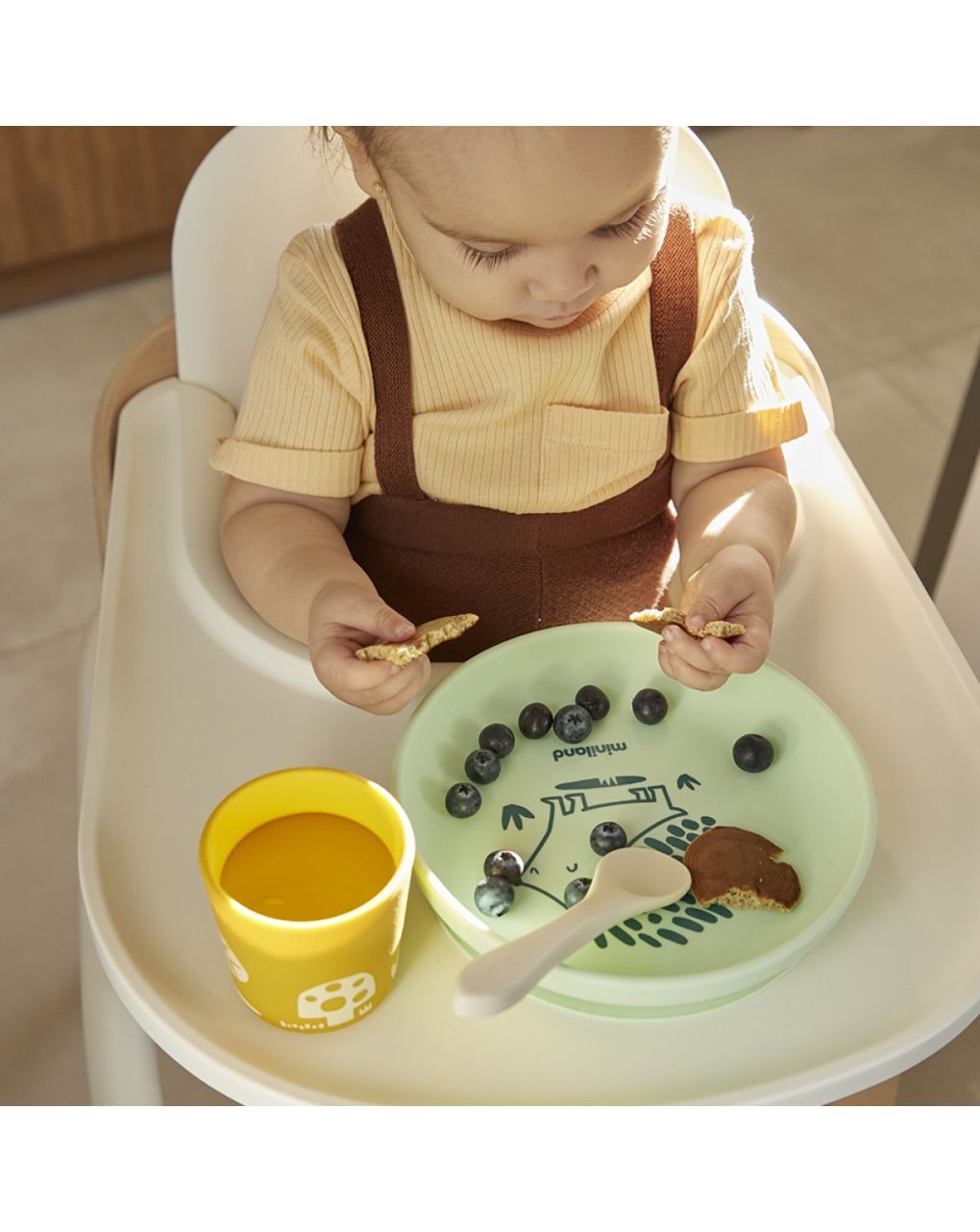 Miniland blw σετ φαγητού σιλικόνης forest ml89639 - Miniland