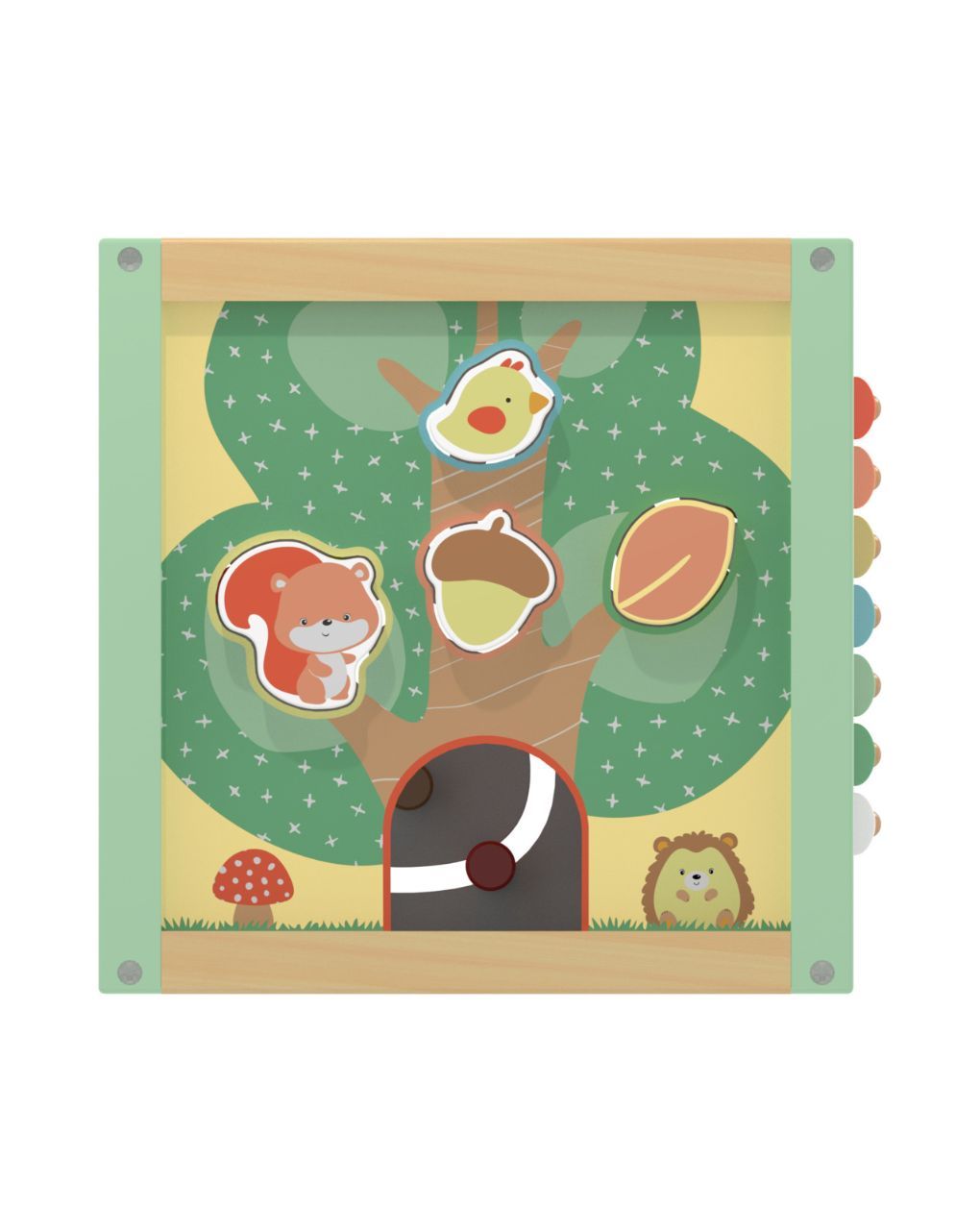 Wood ’n play maxi ξύλινος κύβος δραστηριοτήτων 18m+ - Wood'N Play