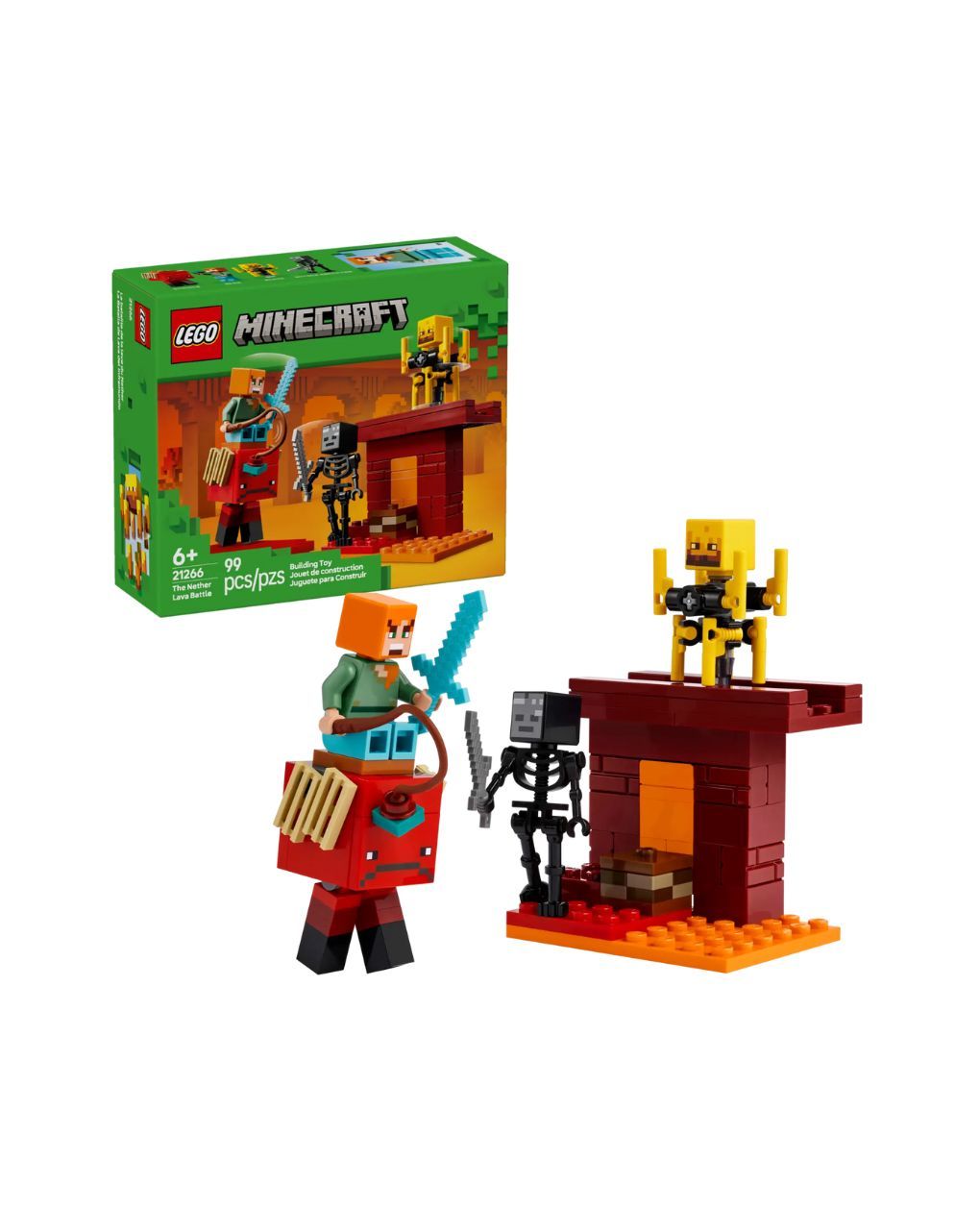 Lego minecraft the nether lava battle 21266 - Lego