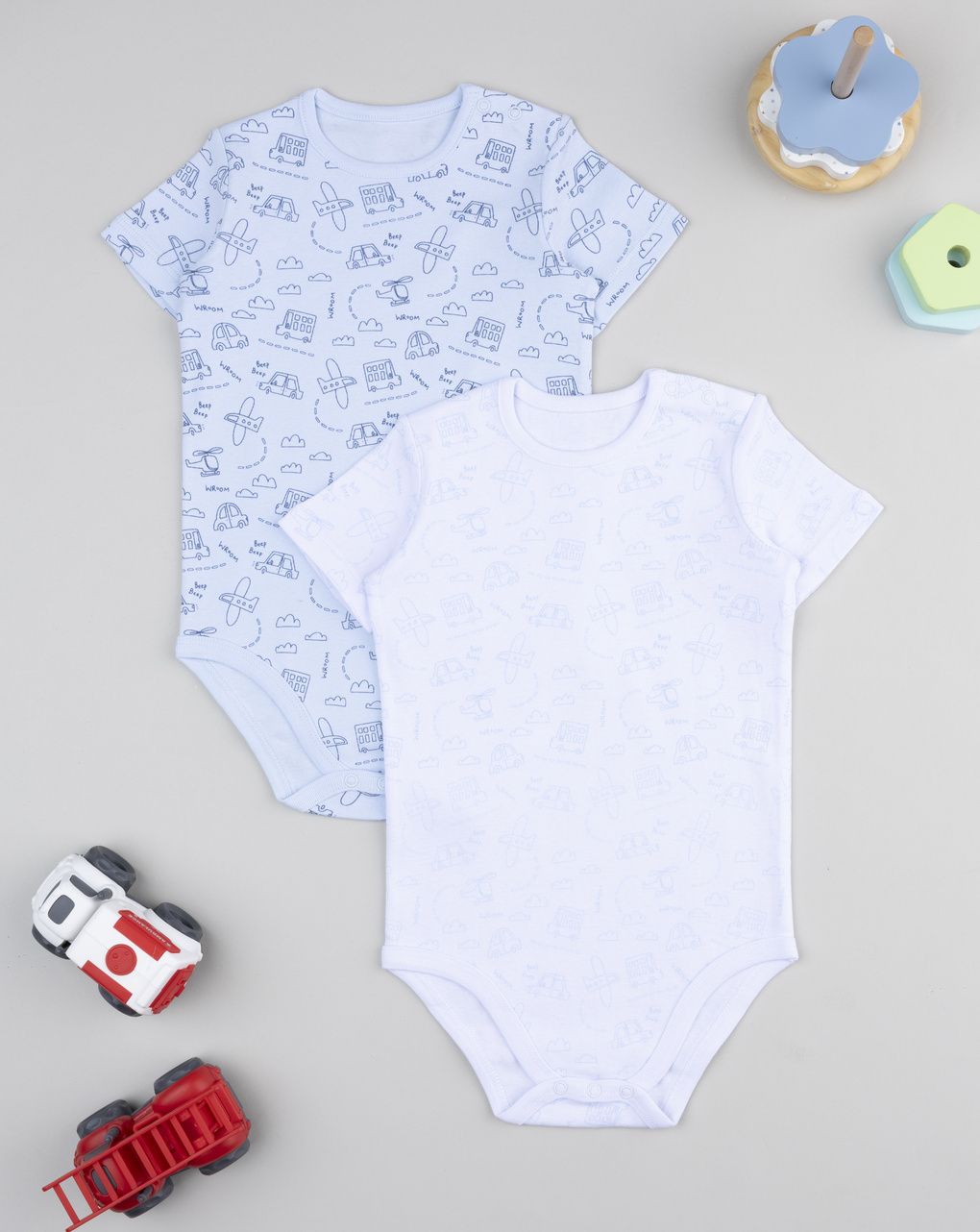 βρεφικά κορμάκια πακέτο x2 city για αγόρι