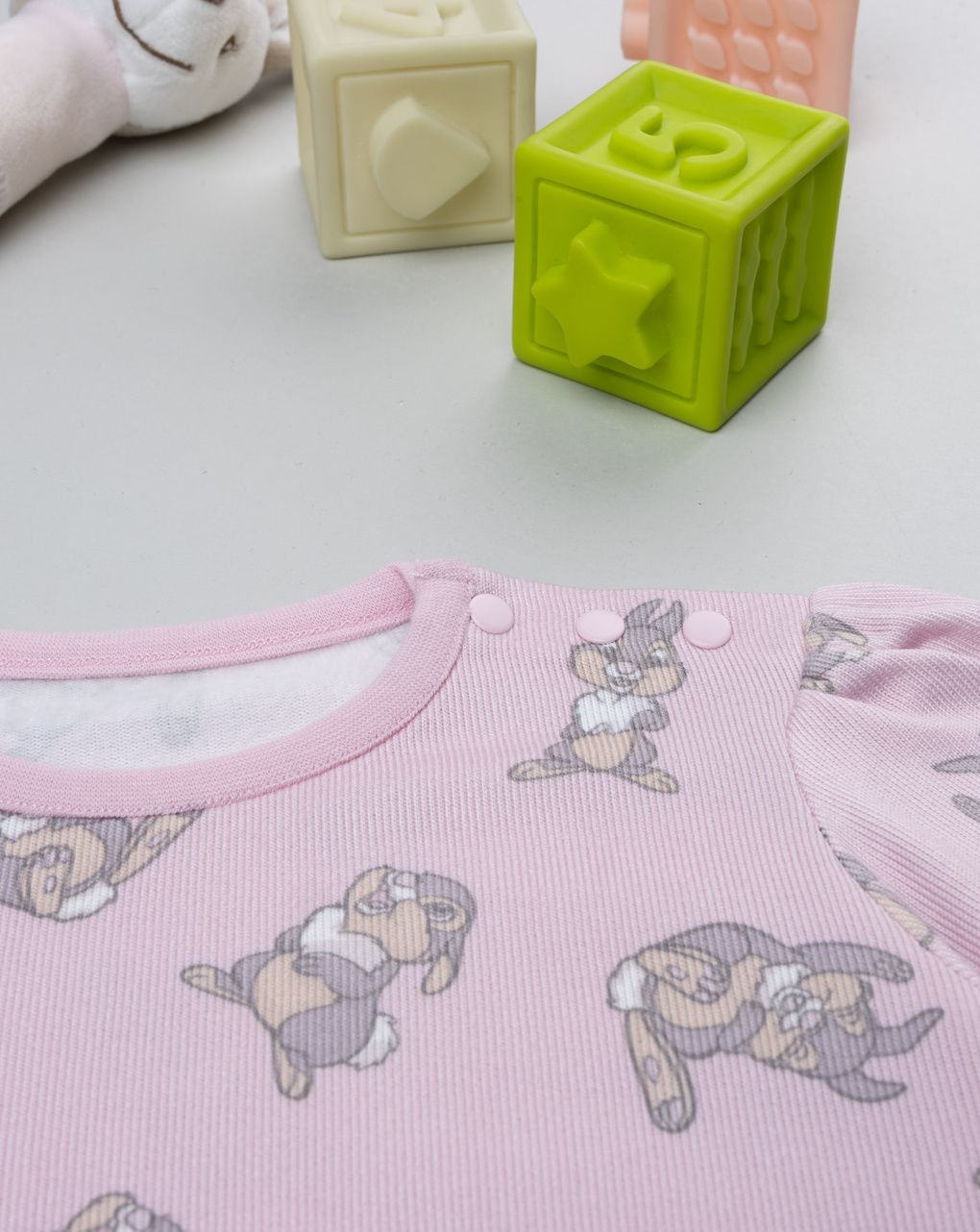 βρεφική πιτζάμα ροζ thumper για κορίτσι - Prénatal