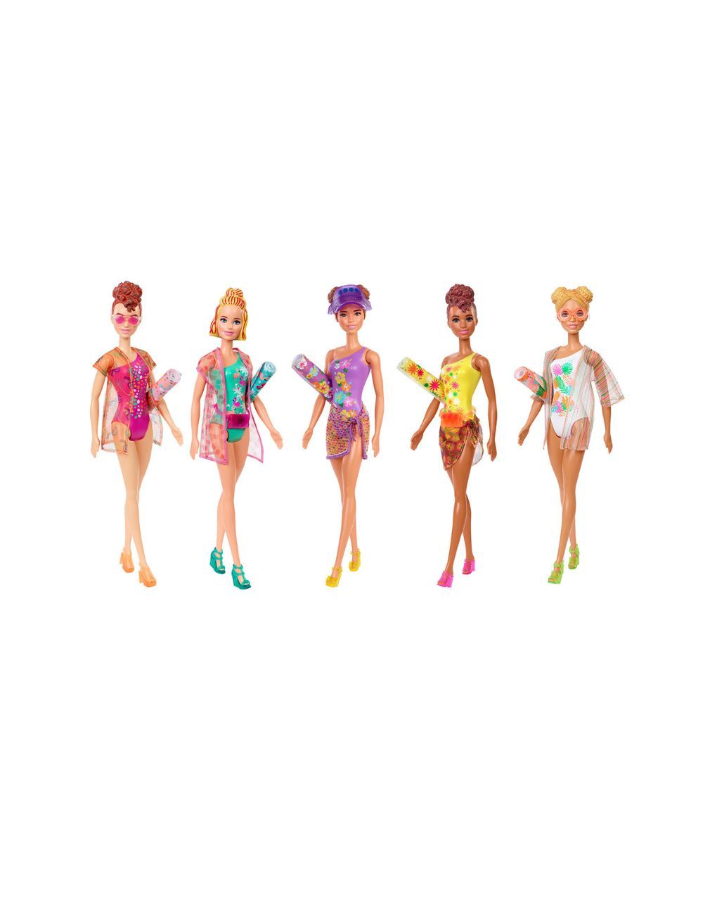 Mattel barbie color reveal summer series gtr95 (5 σχέδια) - Barbie