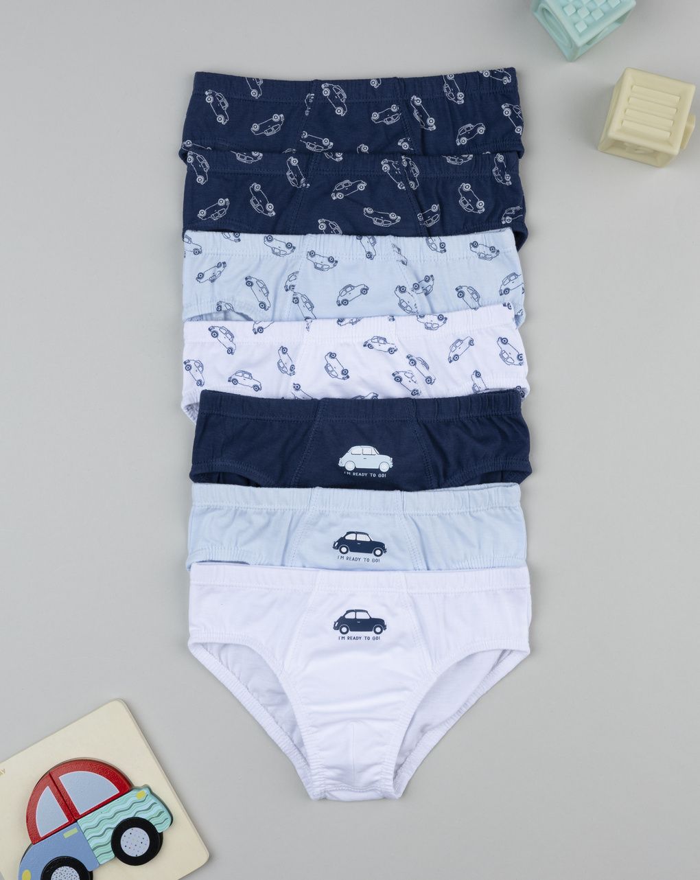 παιδικά σλιπ πακέτο x5 ready to go για αγόρι