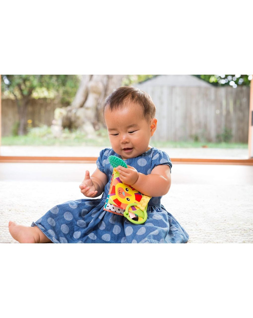 Infantino μαλακό βιβλίο link & squeak animal crinkle - INFANTINO