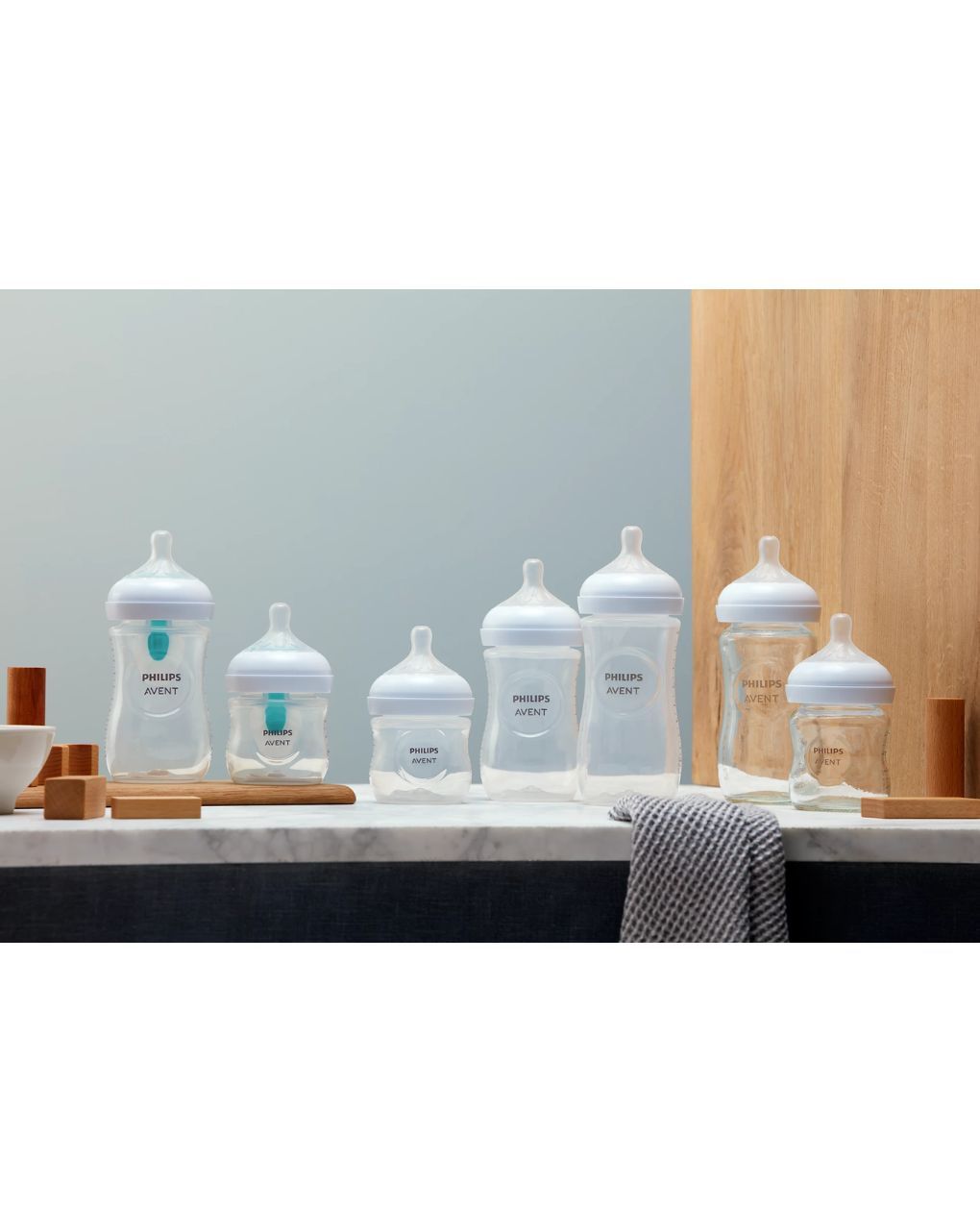 Philips avent πλαστικό μπιμπερό natural response με airfree valve 260ml 3-6m scy673/01 - 