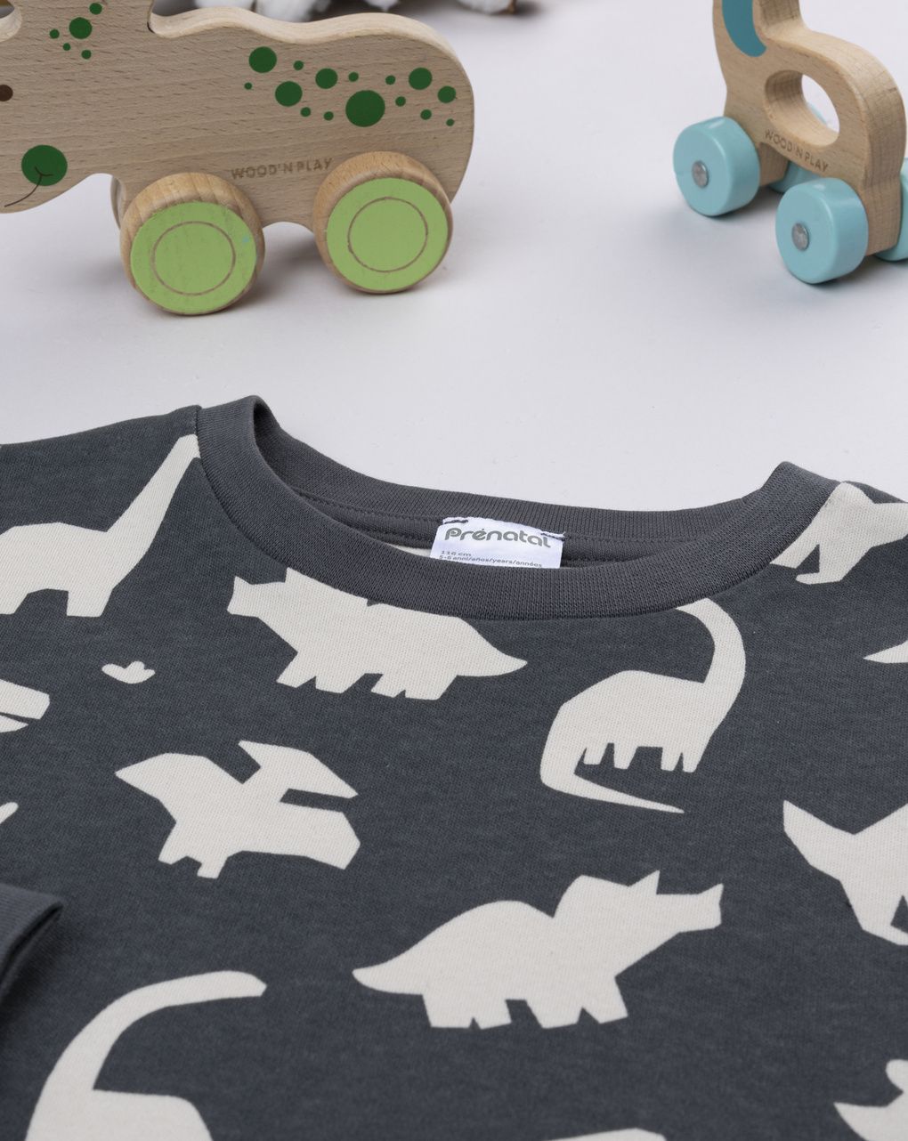 παιδική πιτζάμα γκρι dino για αγόρι - Prénatal